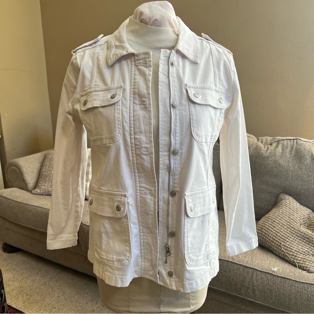 Kenzie Jacket white cotton size Large